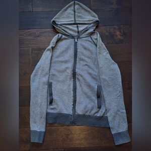 Gray Zip-Up Hoodie